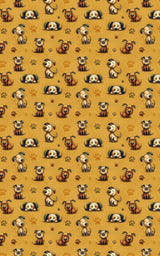 Playful Puppy Doodles - London Penny Gift Wrap