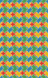 Playroom Puzzle Tiles - London Penny Gift Wrap