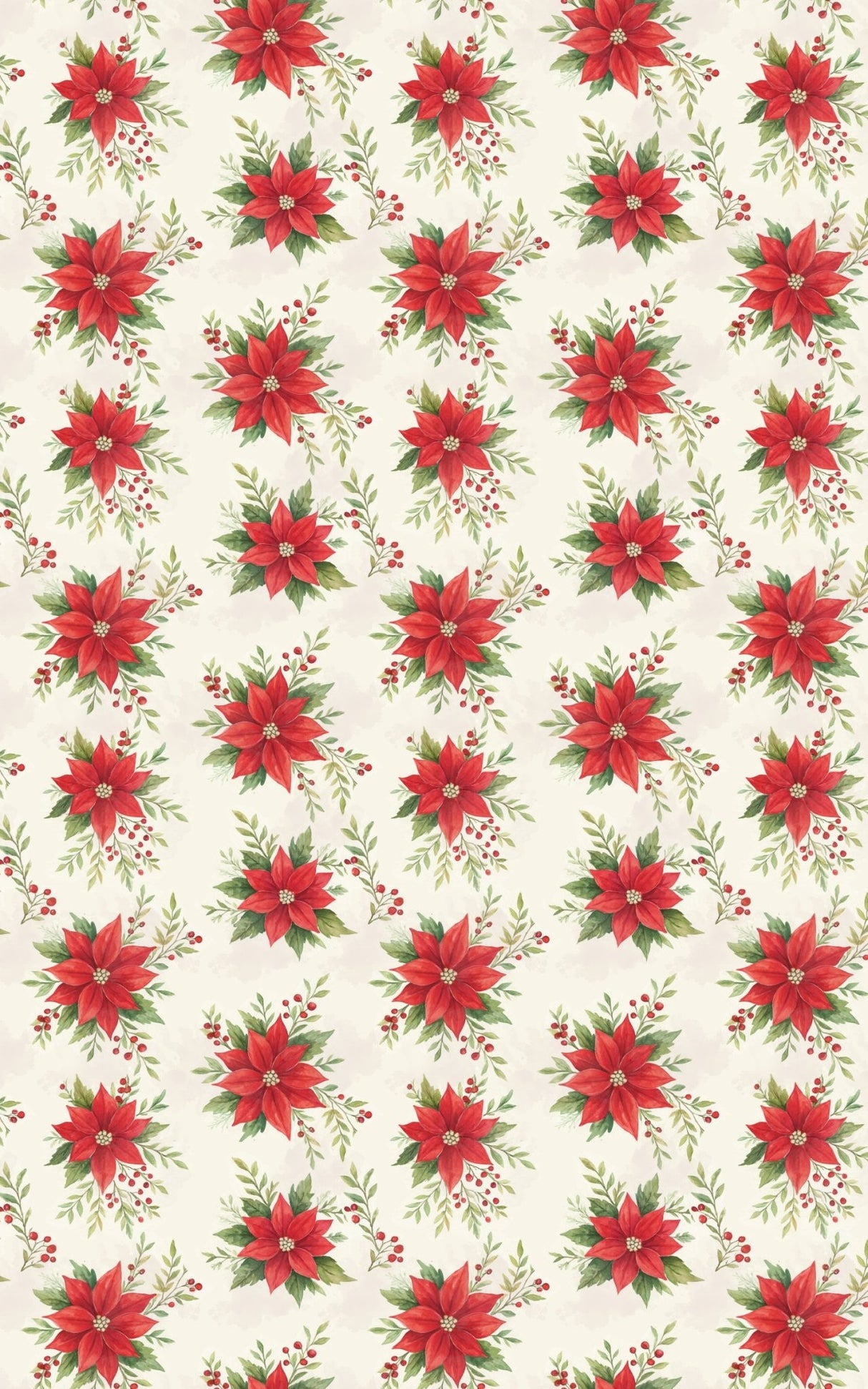 Poinsettia Wishes - London Penny Gift Wrap