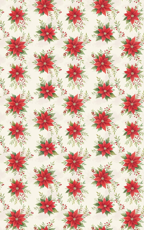 Poinsettia Wishes - London Penny Gift Wrap