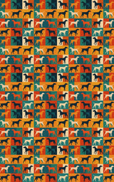 Pointer Pop Geometry - London Penny Gift Wrap