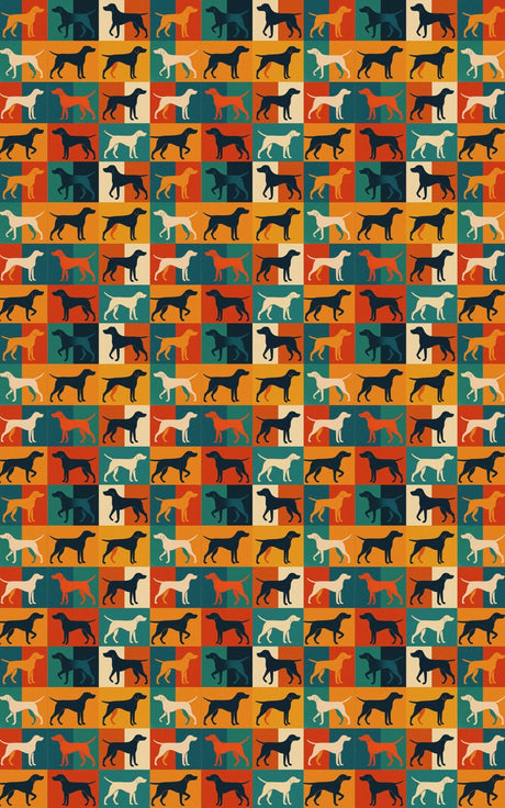 Pointer Pop Geometry - London Penny Gift Wrap