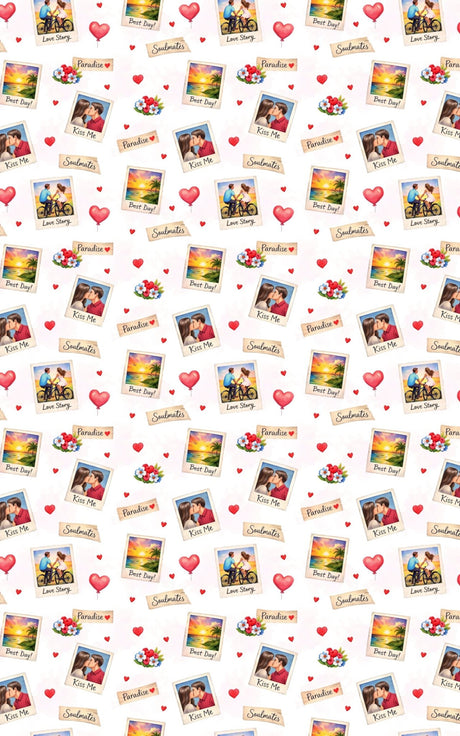 Polaroid Love Memories - London Penny Gift Wrap