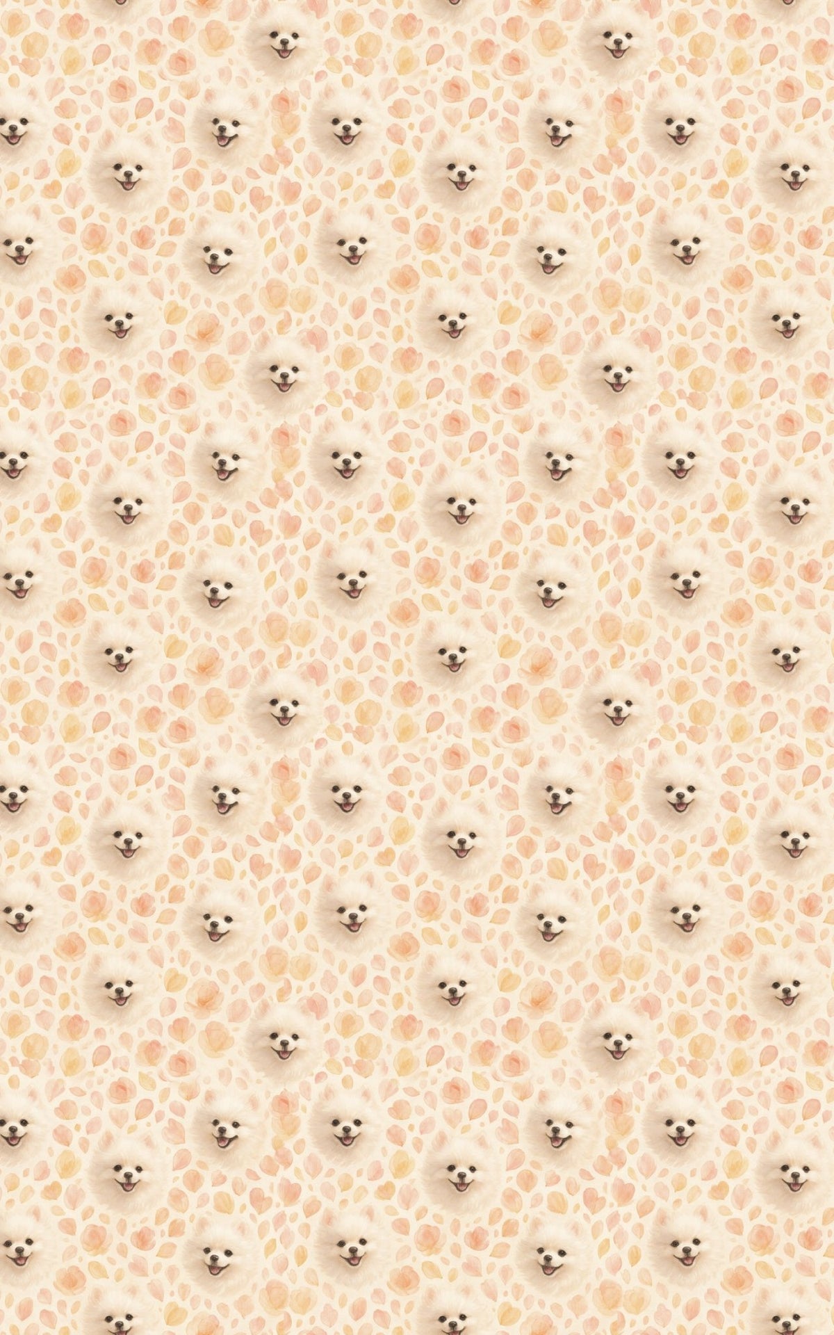 Pomeranian Petals - London Penny Gift Wrap