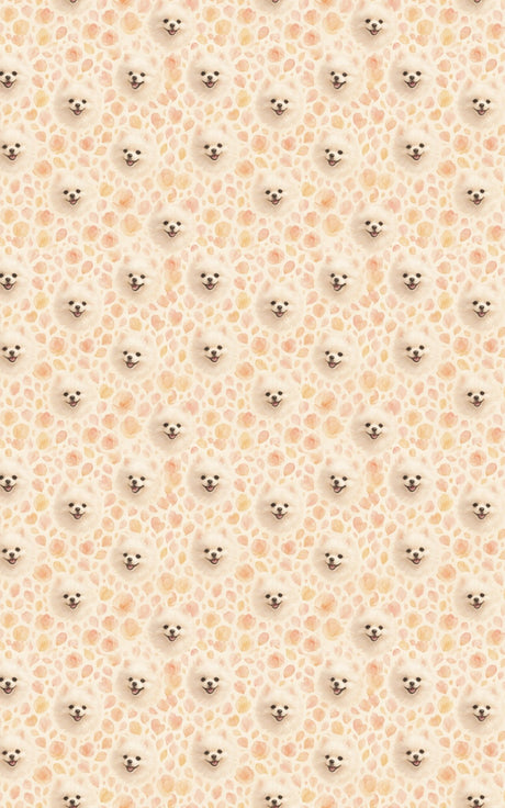 Pomeranian Petals - London Penny Gift Wrap