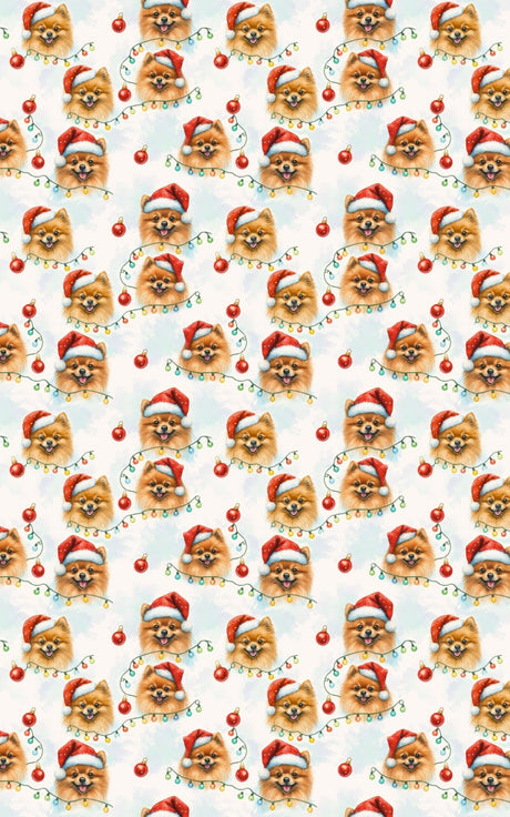 Merry Little Poms - London Penny Gift Wrap