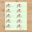 Ragamuffin Santa Paws Gift Tag Sticker Sheet - London Penny Gift Wrap