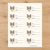 Ragdoll Purrfectly Yours Gift Tag Sticker Sheet