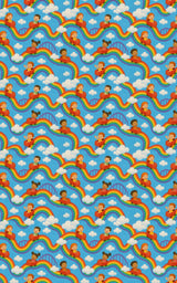 Rainbow Rollercoaster - London Penny Gift Wrap