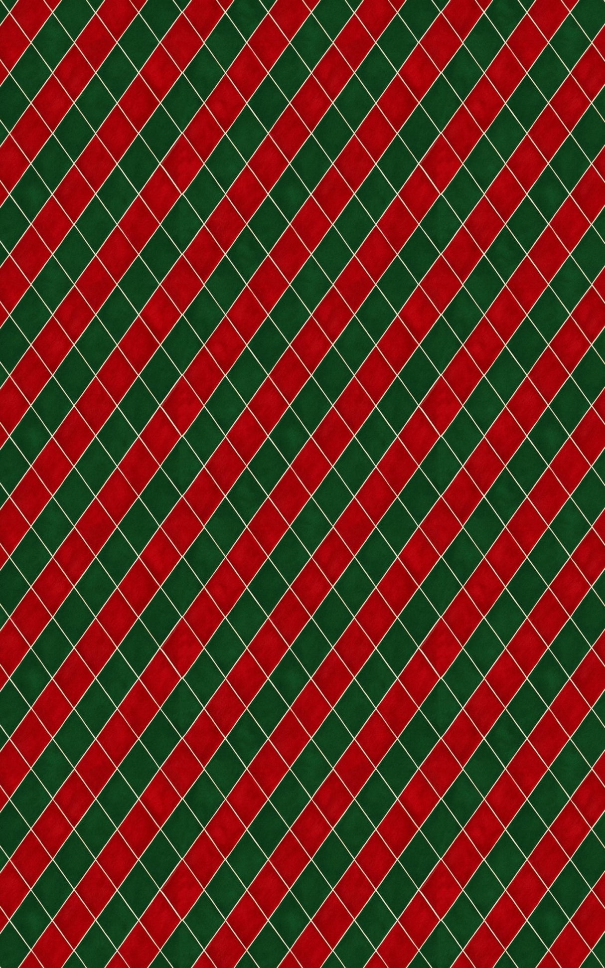 Red & Green Argyle - London Penny Gift Wrap