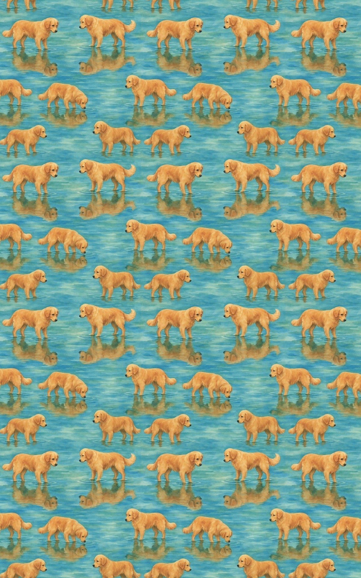 Retriever Reflections - London Penny Gift Wrap