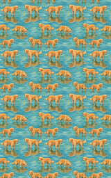 Retriever Reflections - London Penny Gift Wrap