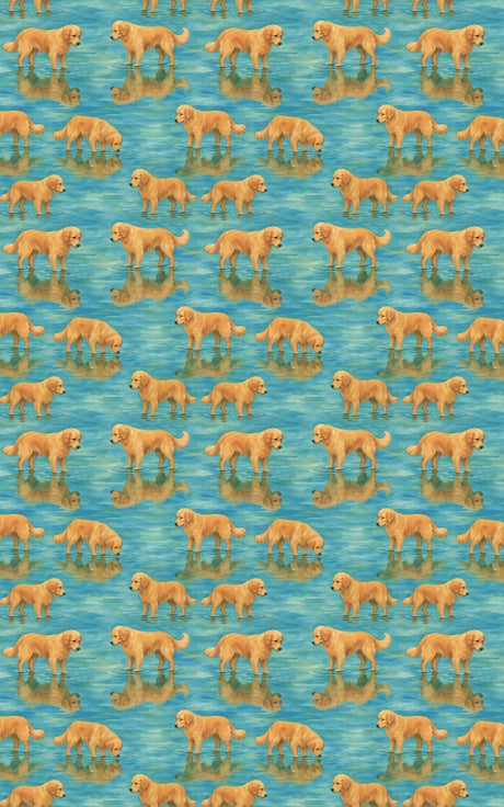 Retriever Reflections - London Penny Gift Wrap