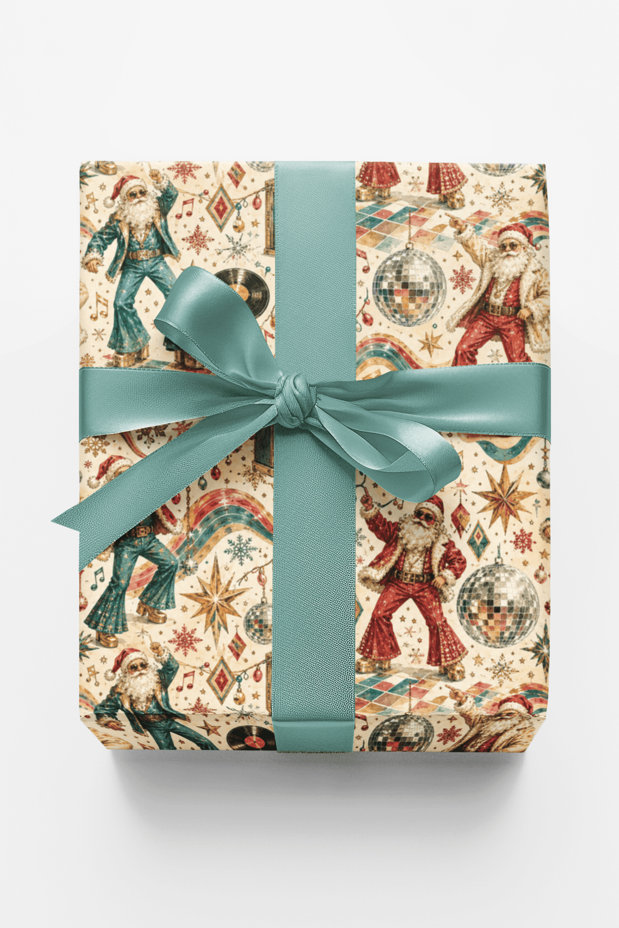 LIMITED TIME | Retro Christmas Dance Party Wrapping Paper - London Penny Gift Wrap