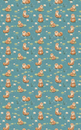 River Otter Playtime - London Penny Gift Wrap
