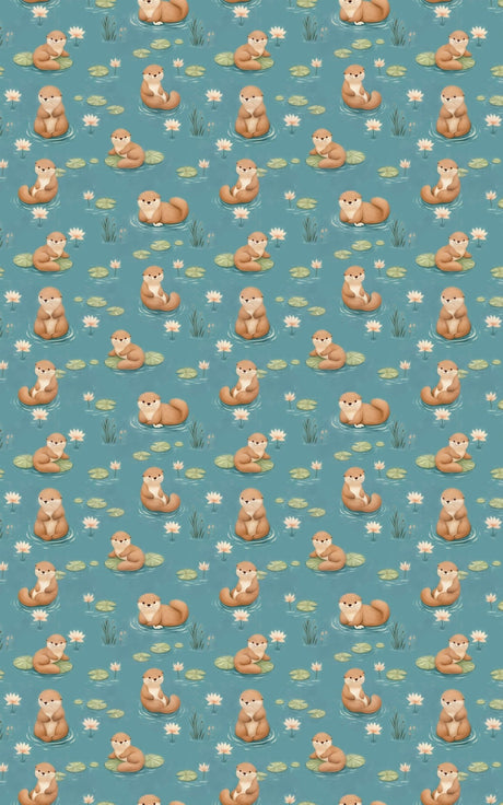River Otter Playtime - London Penny Gift Wrap