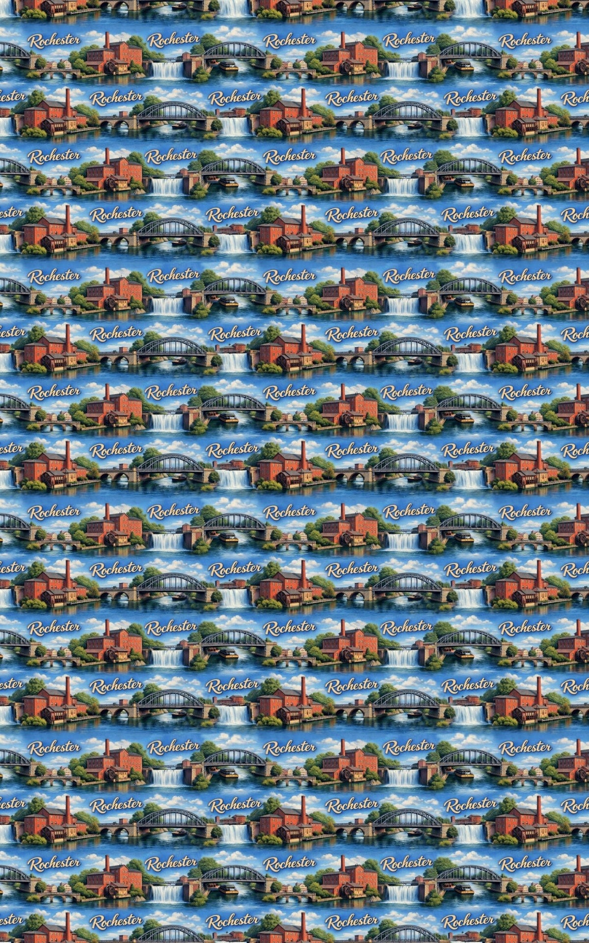 Rochester Erie Canal Glow - London Penny Gift Wrap