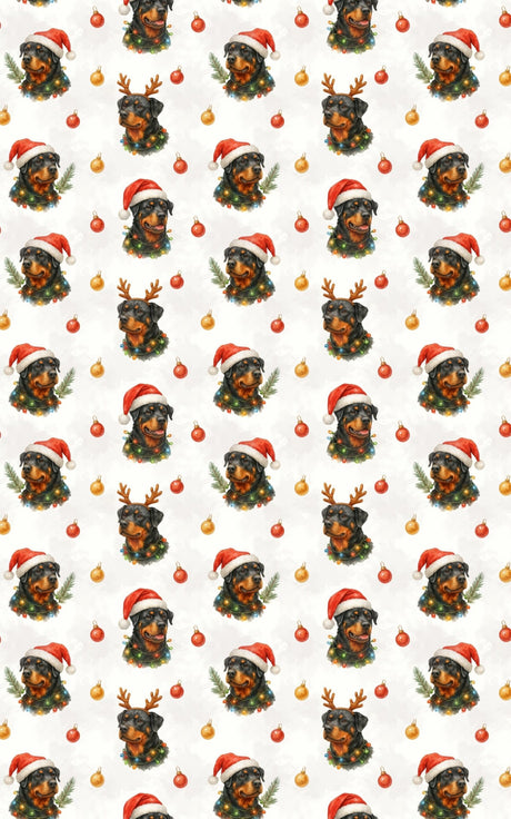 Winter Watch Rottweiler - London Penny Gift Wrap