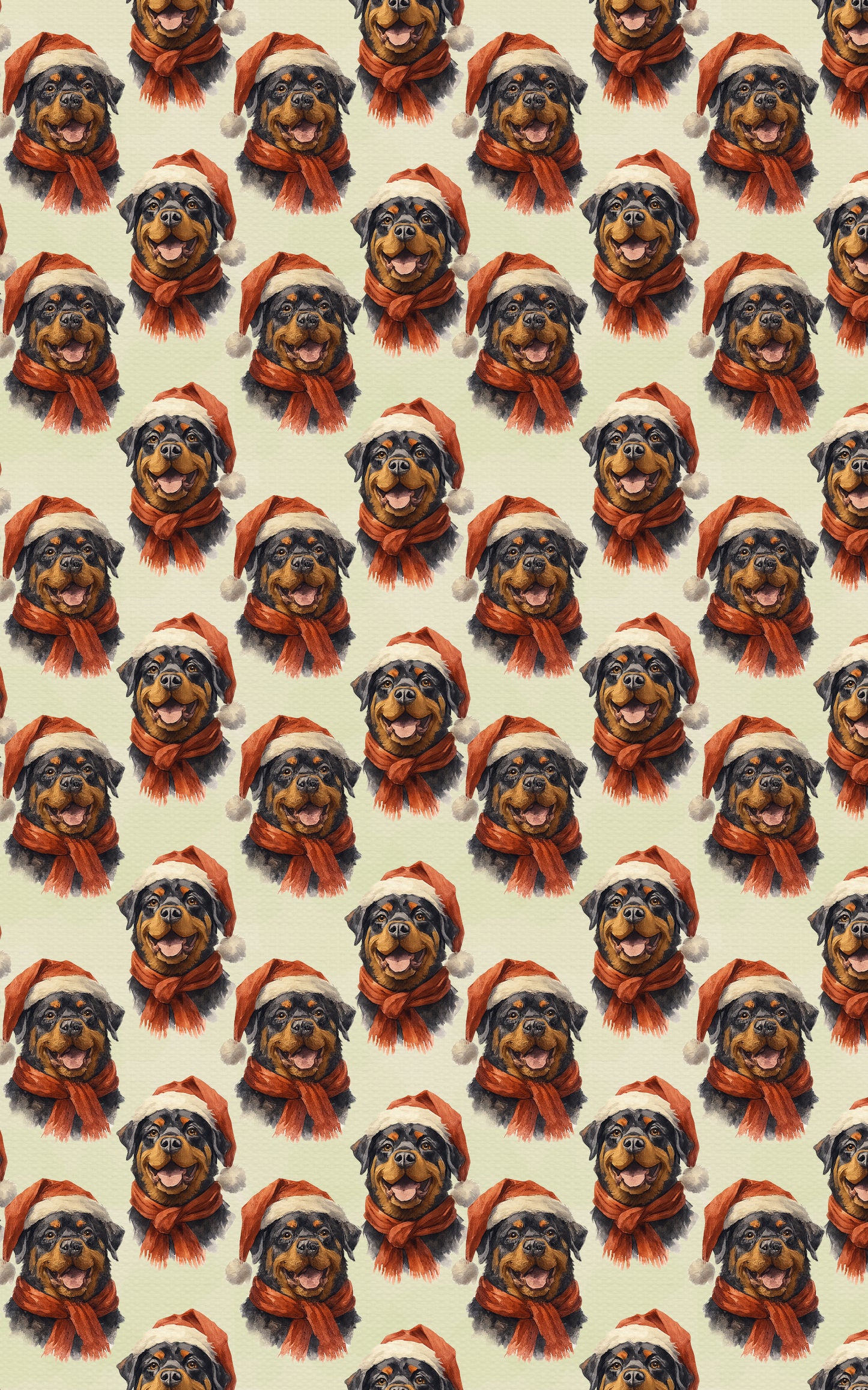 Rottweiler in Red