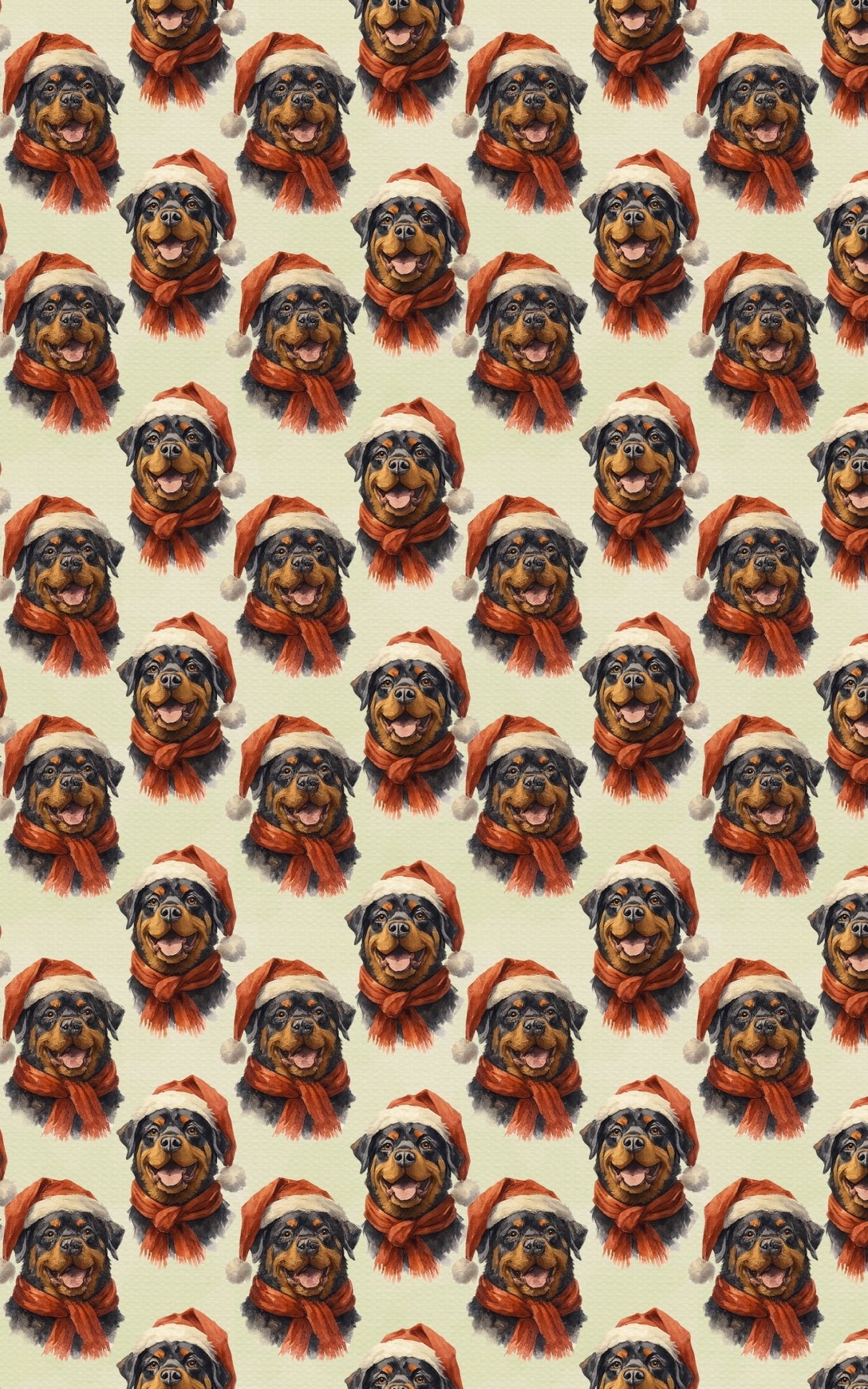 Rottweiler in Red - London Penny Gift Wrap