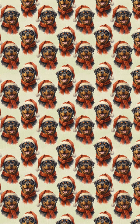 Rottweiler in Red - London Penny Gift Wrap