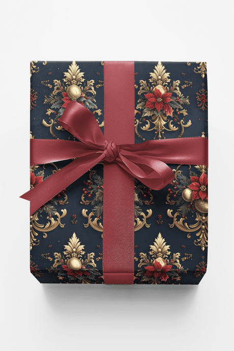 LIMITED TIME | Royal Holiday Crest Wrapping Paper - London Penny Gift Wrap