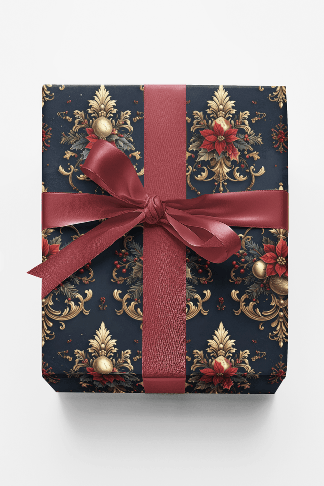 LIMITED TIME | Royal Holiday Crest Wrapping Paper - London Penny Gift Wrap
