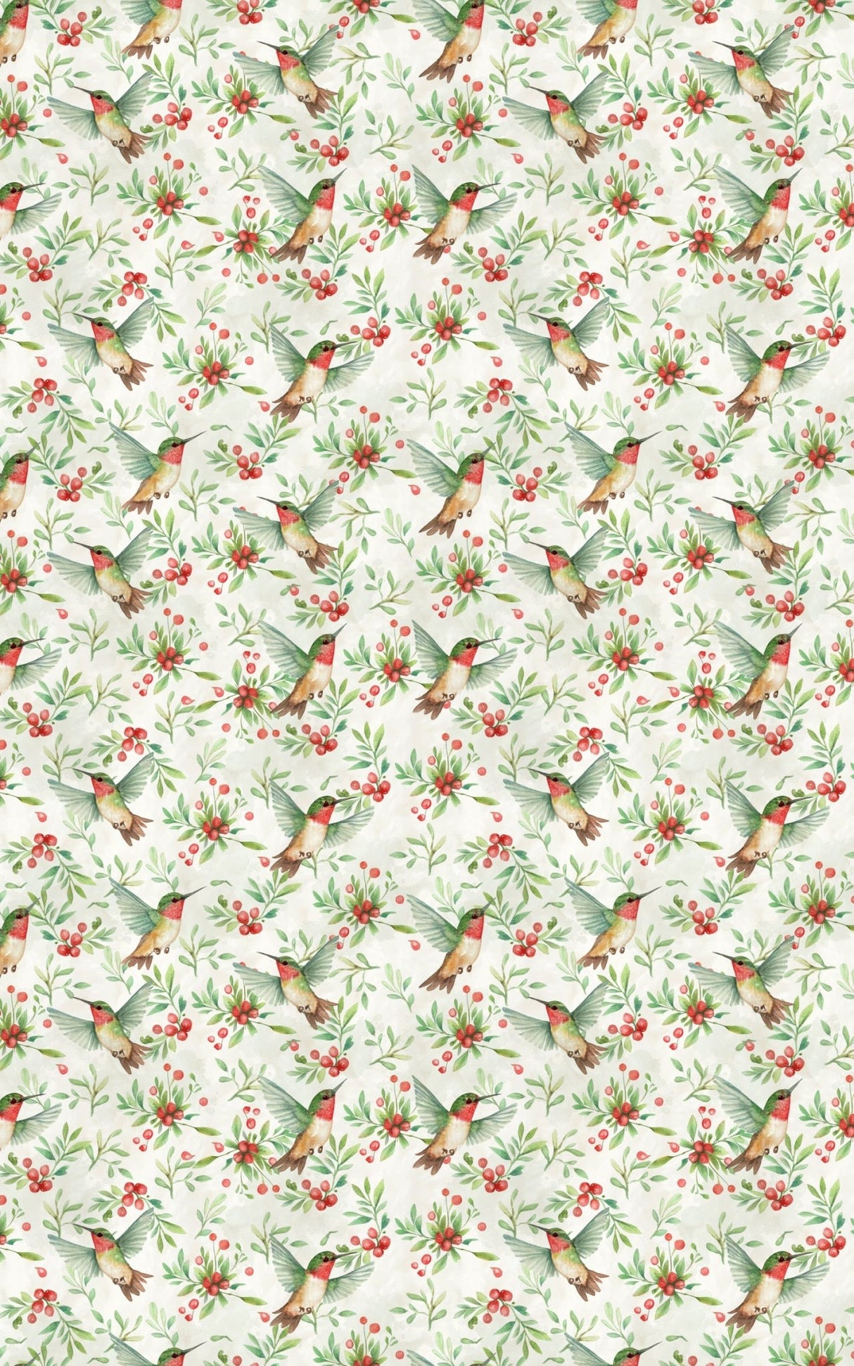Holiday Hummingbirds - London Penny Gift Wrap