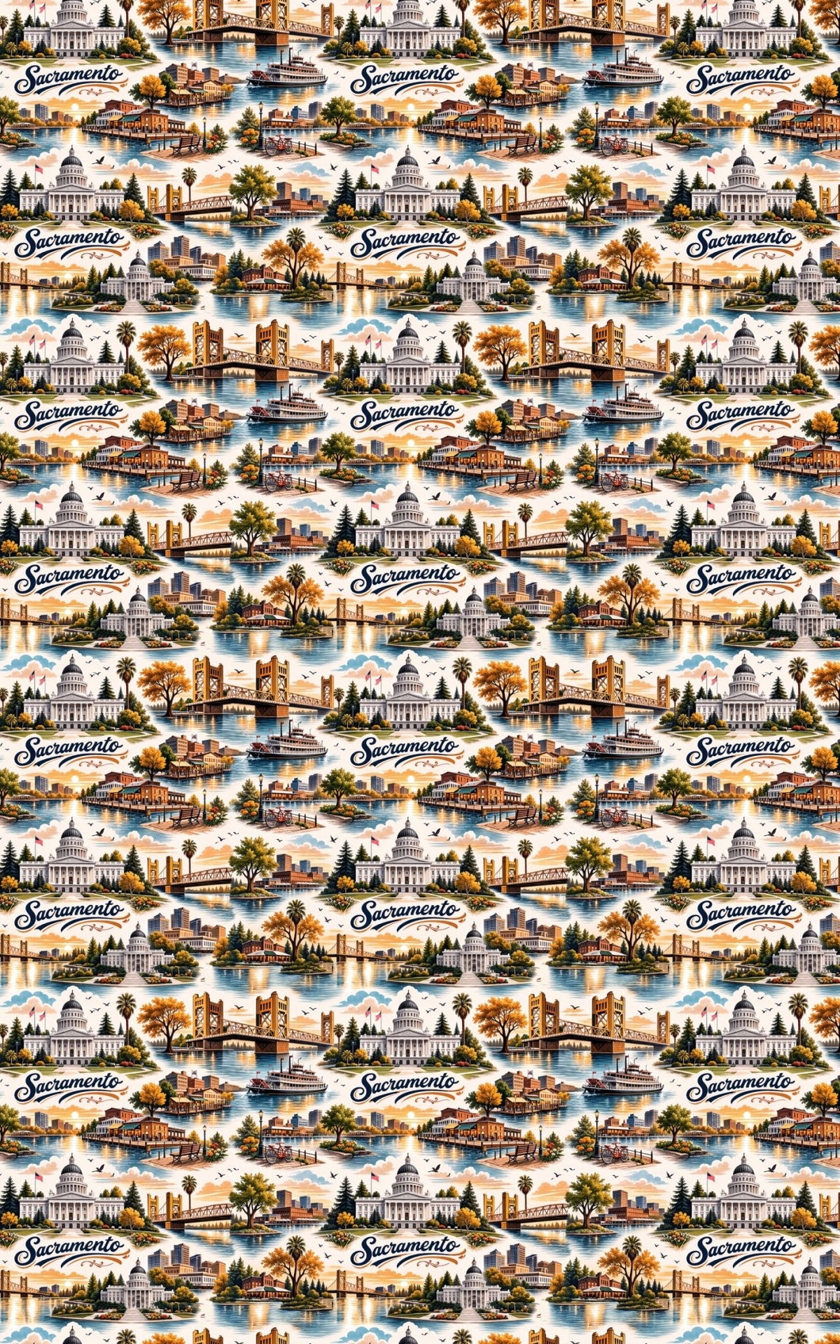 Sacramento Capitol Classic - London Penny Gift Wrap