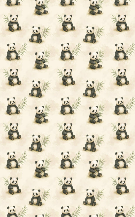 Safari Stroll: Panda - London Penny Gift Wrap