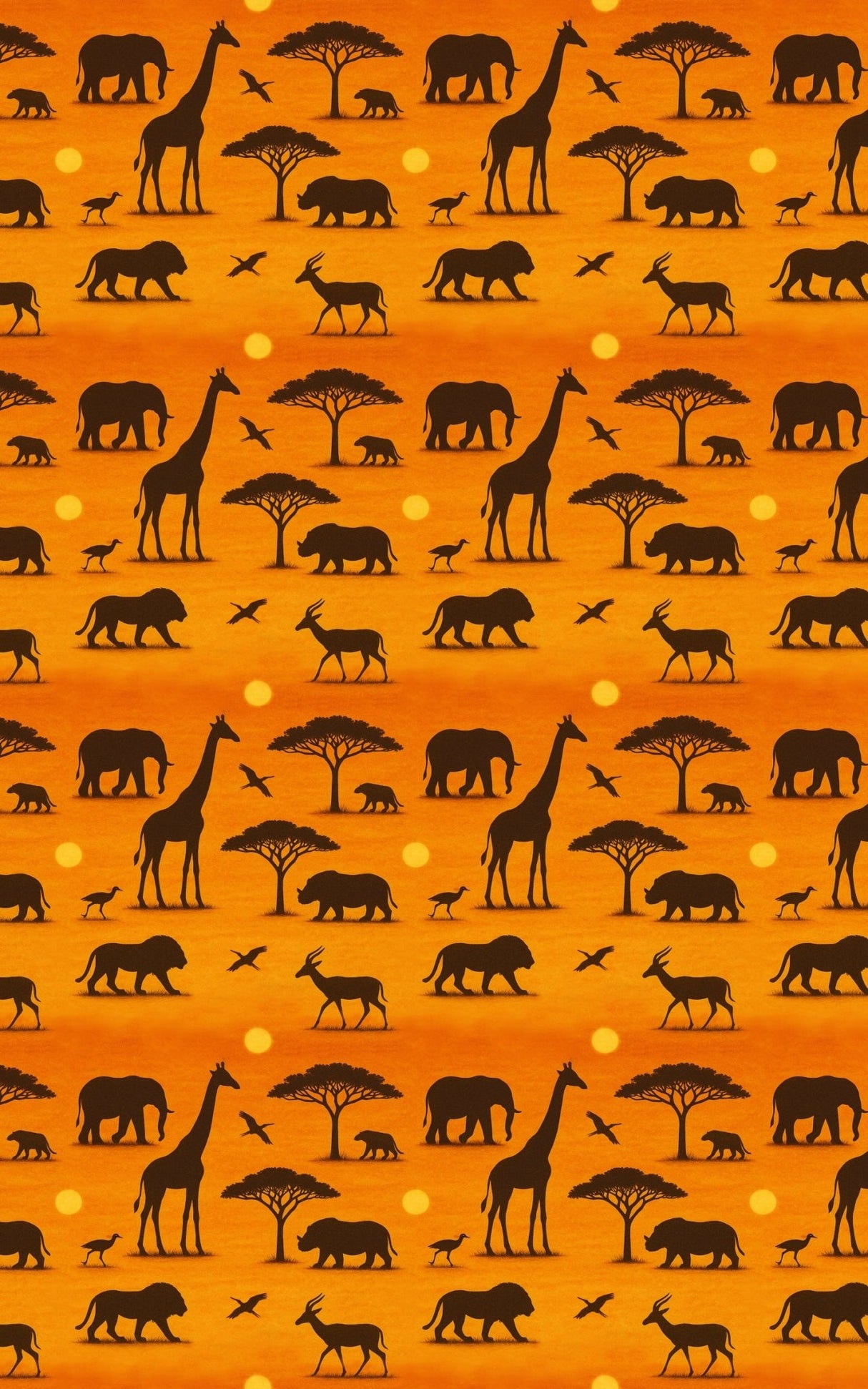Safari Sunset Silhouettes - London Penny Gift Wrap
