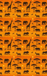 Safari Sunset Silhouettes - London Penny Gift Wrap