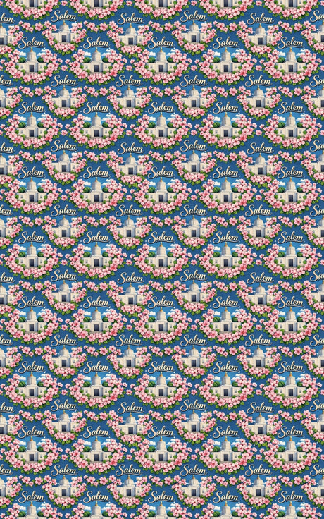Salem Capitol Cherry Blossom - London Penny Gift Wrap