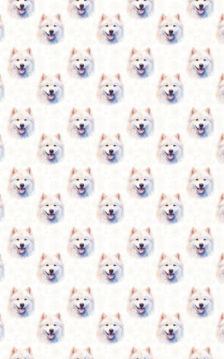 Samoyed Snowfall - London Penny Gift Wrap