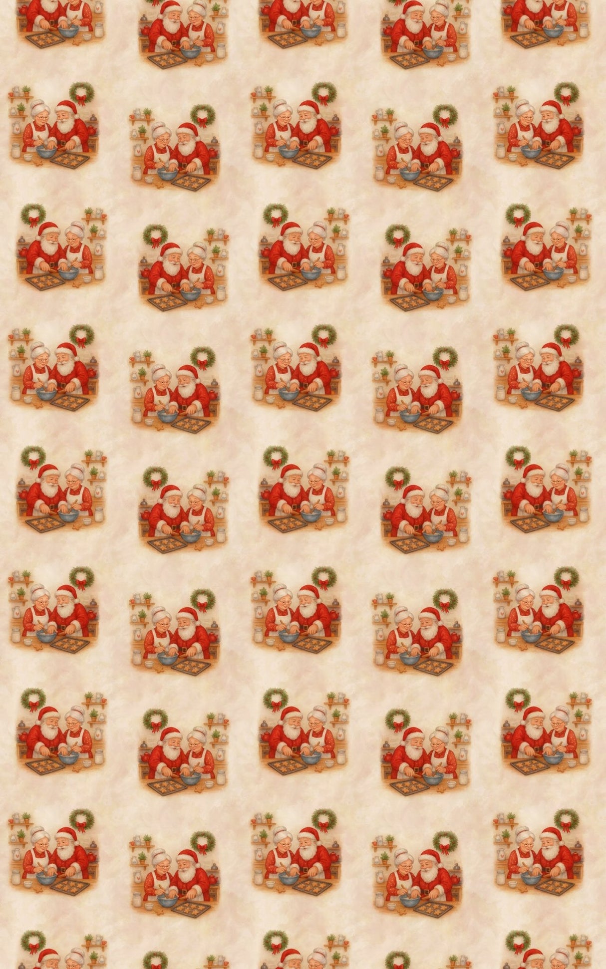 Cookie Time with the Clauses - London Penny Gift Wrap