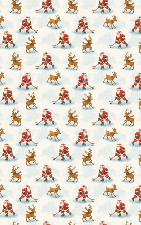 Jingle Bell Hockey - London Penny Gift Wrap
