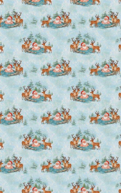 Santa’s Spa Day - London Penny Gift Wrap
