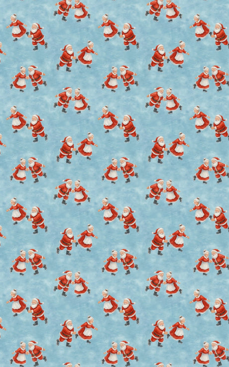 Skating St. Nick - London Penny Gift Wrap