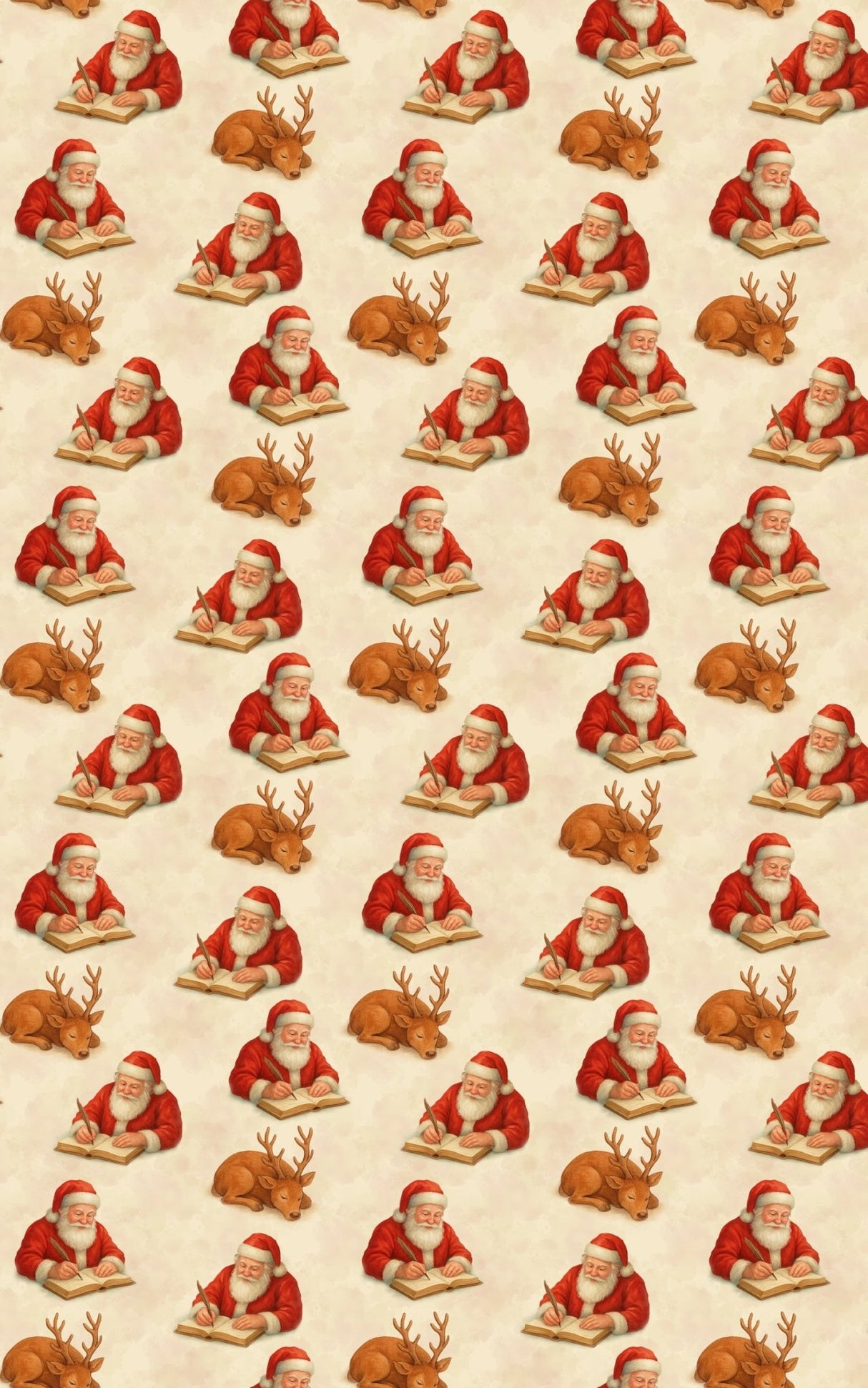 Dreaming Deer & Diary Claus - London Penny Gift Wrap