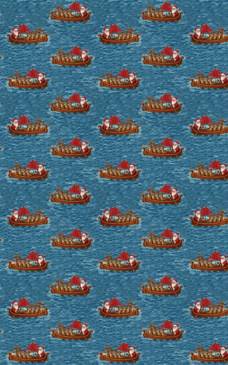 Santa’s Ocean Adventure - London Penny Gift Wrap