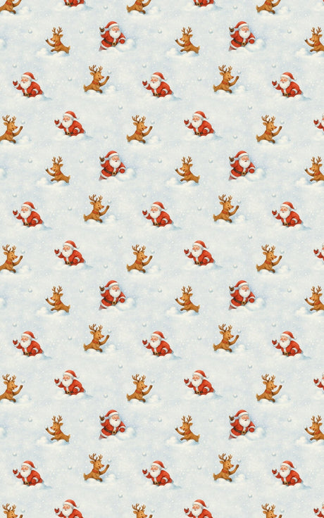 Santa vs. Reindeer: Snow Wars - London Penny Gift Wrap