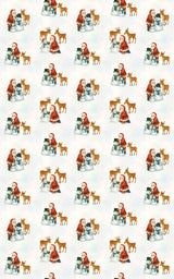 Flurries & Fun with Claus - London Penny Gift Wrap