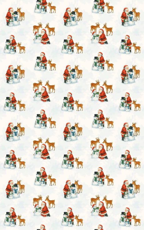 Flurries & Fun with Claus - London Penny Gift Wrap