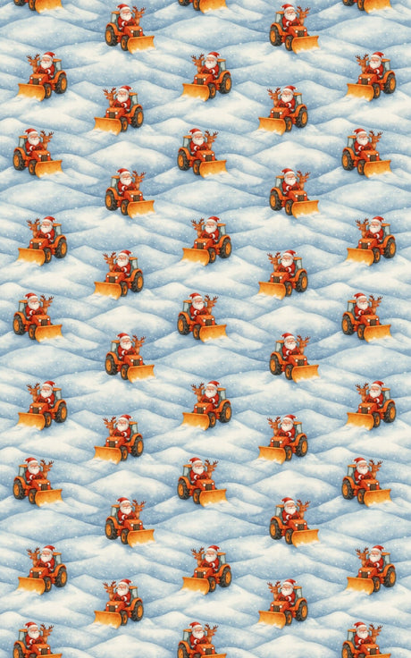 Santa’s Snow Patrol - London Penny Gift Wrap