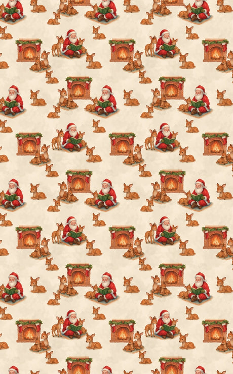 Santa’s Cozy Storytime - London Penny Gift Wrap