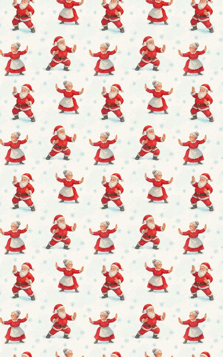 Tai Chi Claus - London Penny Gift Wrap