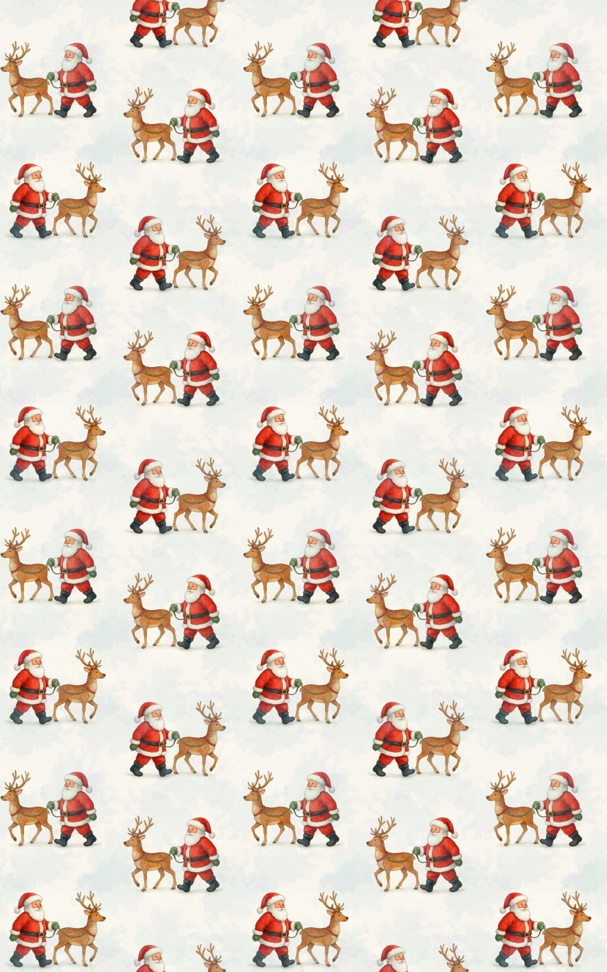 Santa’s Reindeer Walkies - London Penny Gift Wrap