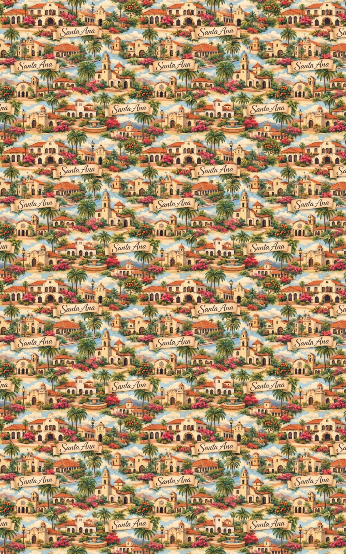 Santa Ana Mission Revival - London Penny Gift Wrap