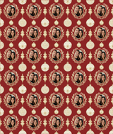 Personalized Holiday Cameos Wrapping Paper | Custom Gift Wrap
