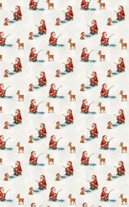 Santa Ice Fishing